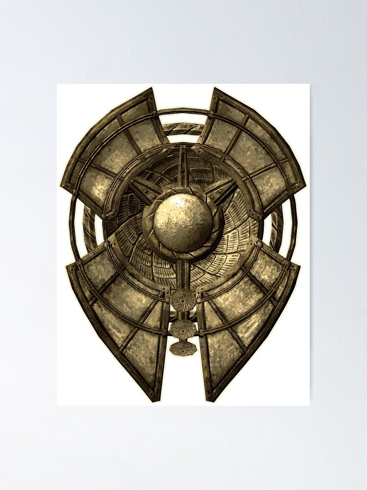 Spellbreaker Shield Minimalist Scrolls Elder RPG Online Fantasy MMO   Fposter,small,wall Texture,product,750x1000 