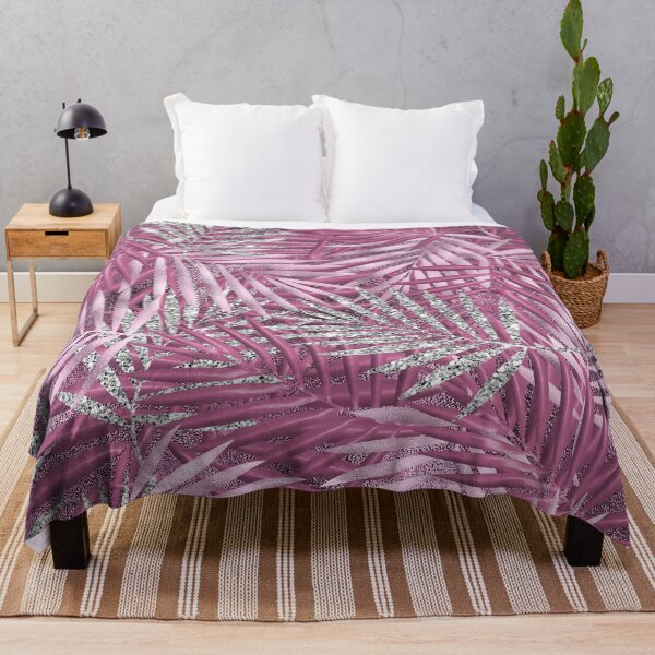 Item preview, Rose and Silver Glam Leaves, Luxury Velvet, Velvet Queen designed and sold by Yeldiz.