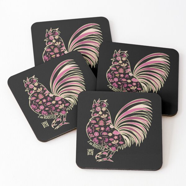 Item preview, ROOSTER - Chinese Zodiac Animal, Astrology Sign, Year of the Chicken, Cockerel designed and sold by CattDesigns.