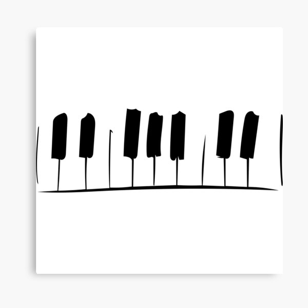 Item preview, Piano Keys Line Art - Minimalist designed and sold by Zcared.