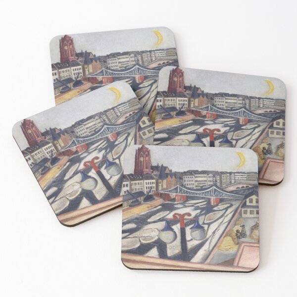 Item preview, Max Beckmann Eisgang 1923, city view Main panorama designed and sold by Mauswohn.