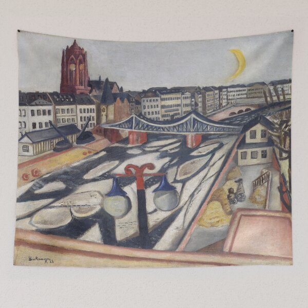 Item preview, Max Beckmann Eisgang 1923, city view Main panorama designed and sold by Mauswohn.