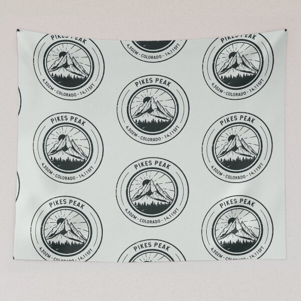 Item preview, Pikes Peak Colorado | Hiking | Skiing designed and sold by KrisSidDesigns.
