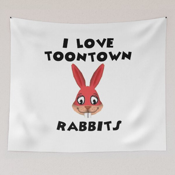 Item preview, I Love Toontown Rabbits designed and sold by TooningAround.