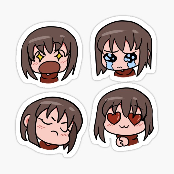 Kawaii Anime Emotes | Anime Girl Emote Pack