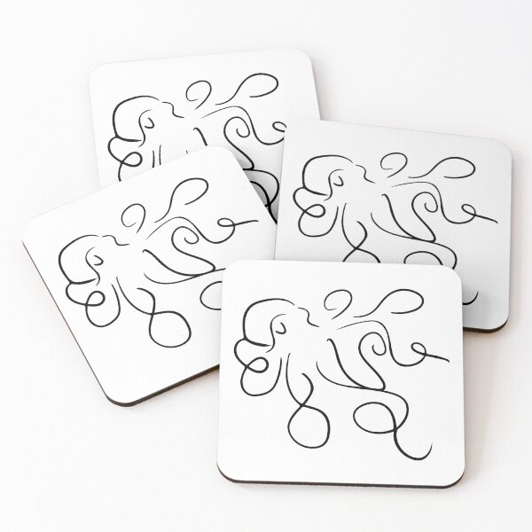Item preview, Octopus Line Art - Minimalist designed and sold by Zcared.