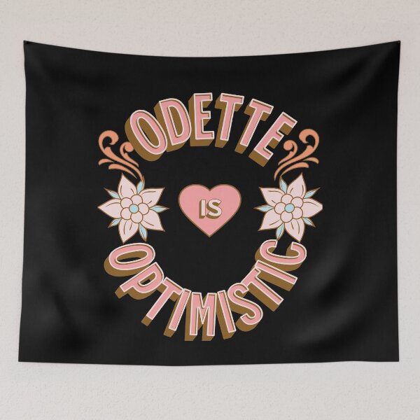 Item preview, Odette is Optimistic - First Names - Birthday Gifts - Alliteration Fans designed and sold by epicthoughts.