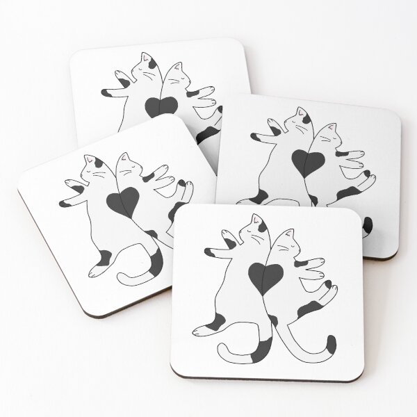 Item preview, Cats Making a Heart designed and sold by StickerHome.