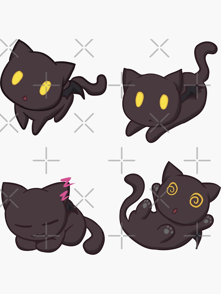 Anime Cat Icons | Anime Neko Emote Pack | Sticker