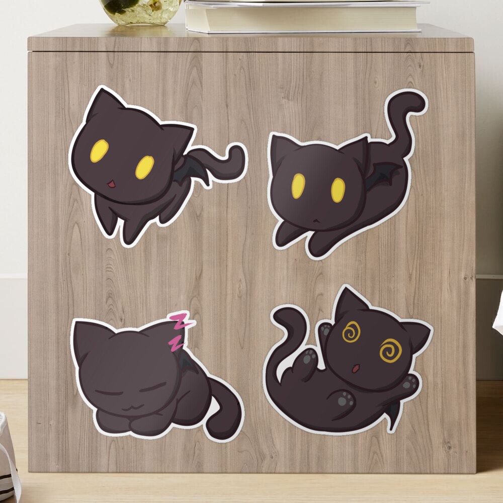 Anime Cat Icons, Anime Neko Emote Pack Sticker for Sale by BBMarioni