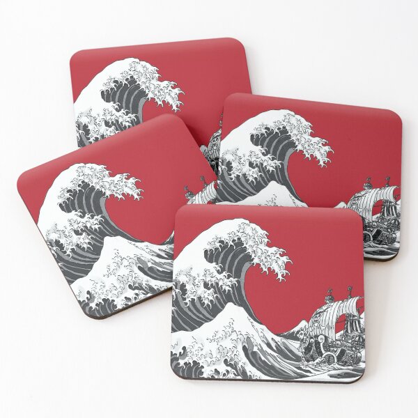 Item preview, RED The Great Wave designed and sold by ndsaycornett354.