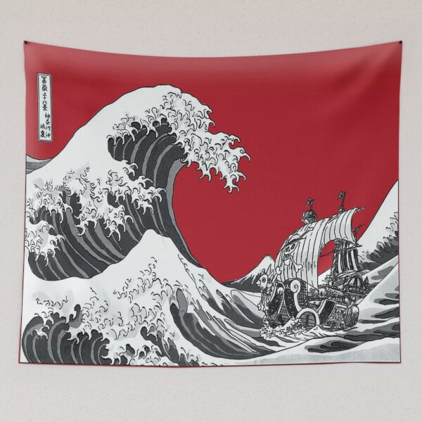 Item preview, RED The Great Wave designed and sold by ndsaycornett354.