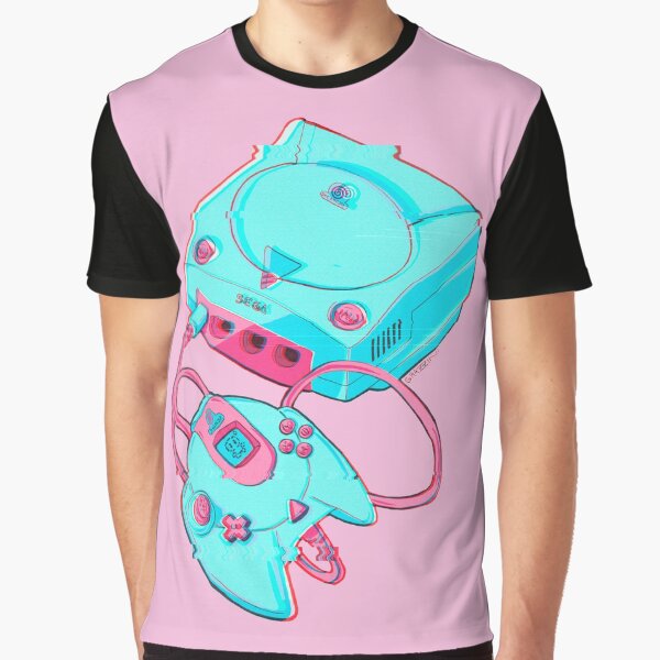 Vista previa del artículo con la obra «Dreamcast Vaporwave», diseñado y vendido por MerGrazzini.