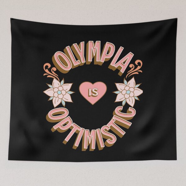 Item preview, Olympia is Optimistic - First Names - Birthday Gifts - Alliteration Fans designed and sold by epicthoughts.