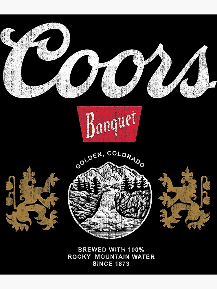 "Coors Banquet Golden Colorado Logo V1" Poster for Sale by