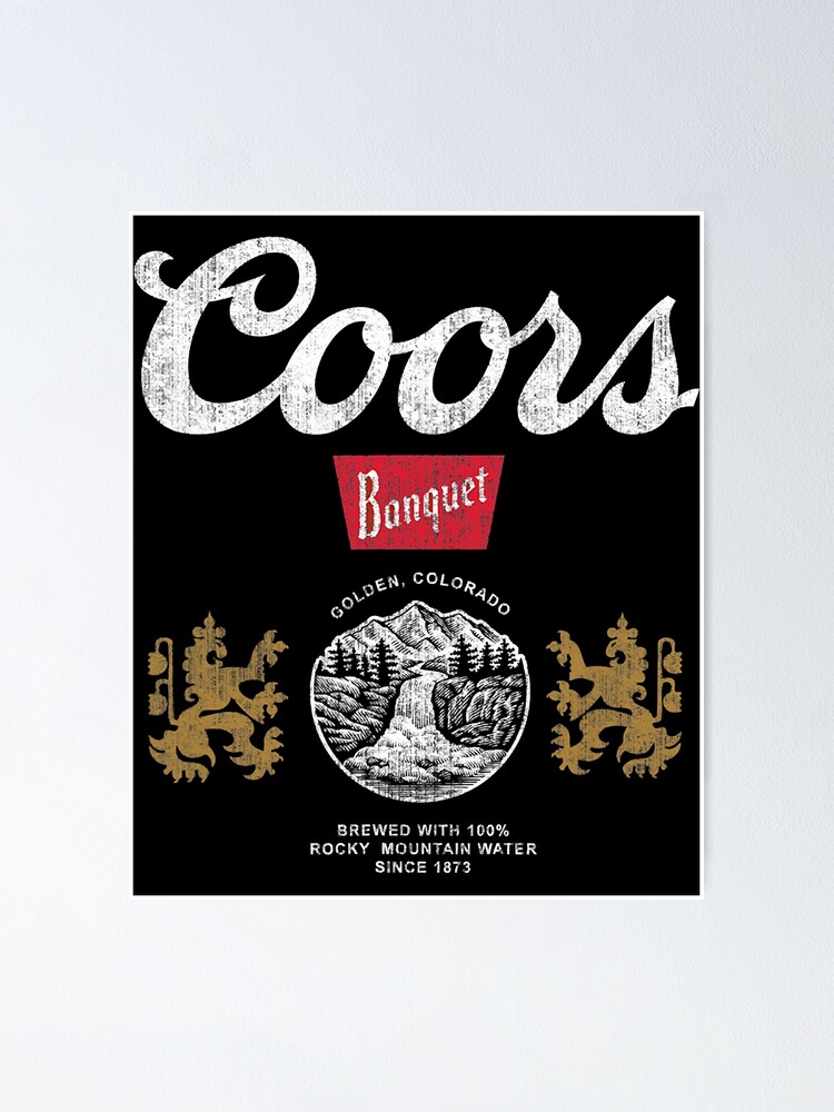 "Coors Banquet Golden Colorado Logo V1" Poster for Sale by