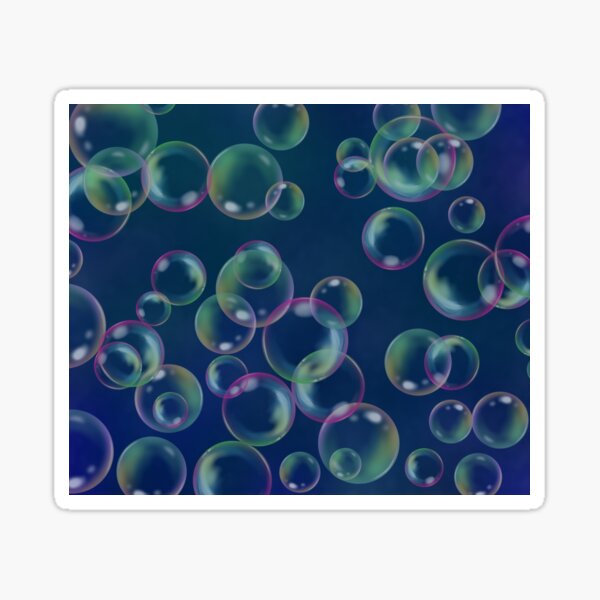 "Air Bubbles" Sticker for Sale by toxiicle Redbubble
