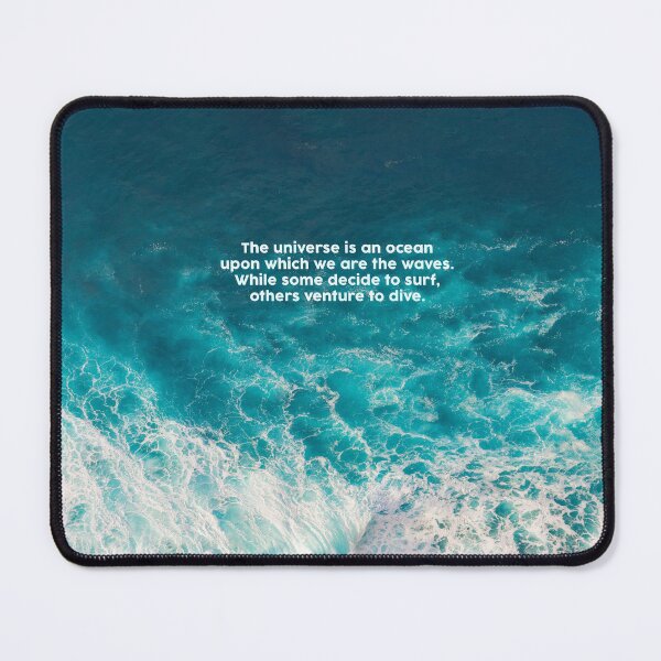 Item preview, Blue Ocean Waves crashing Beach Charbel Tadros Quote - Sea water designed and sold by SmallOrbit.