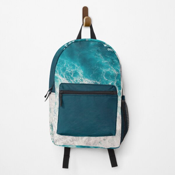 Item preview, Blue Ocean Waves crashing Beach Charbel Tadros Quote - Sea water designed and sold by SmallOrbit.