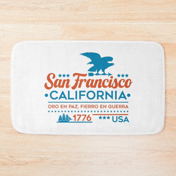 Item preview, San Francisco, California, USA. Lettering. Blue and orange color designed and sold by Dmitry Sytnikov.