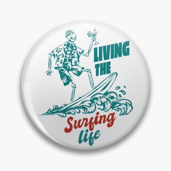 Item preview, Skeleton Living the Surfing Life designed and sold by OmmeDesigns.