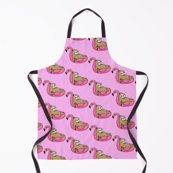 Item preview, Cute Sloth Chilling on a Flamingo Pool Float designed and sold by TheEndlessStore.
