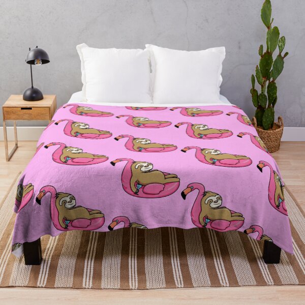 Item preview, Cute Sloth Chilling on a Flamingo Pool Float designed and sold by TheEndlessStore.