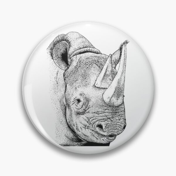 Item preview, Dotwork Rhino designed and sold by illoestration.
