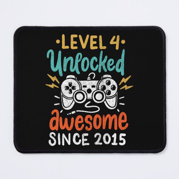 Item preview, Level 4 Unlocked Awesome Since 2015 Birthday Age designed and sold by haselshirt.