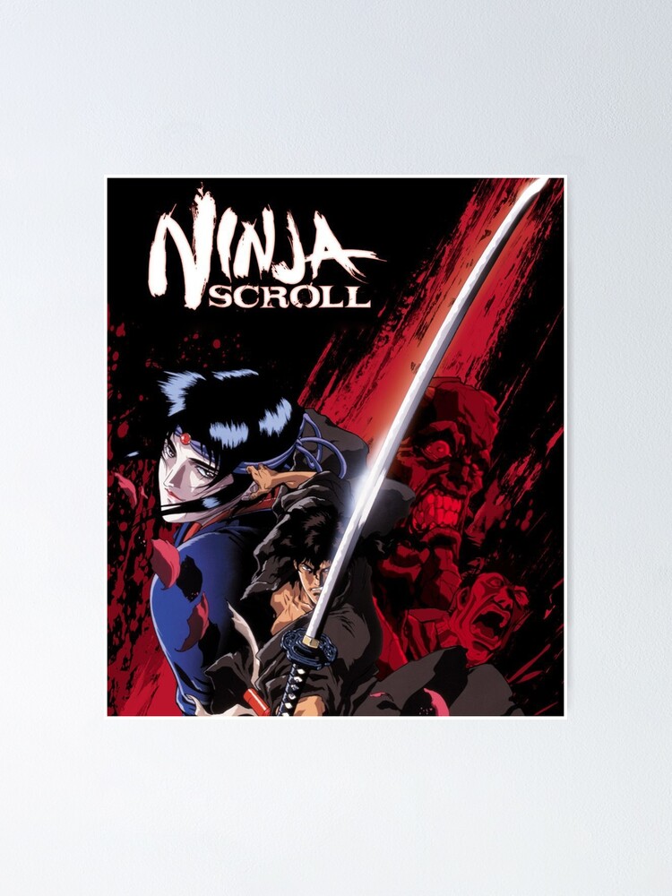 Ninja scroll, anime series classic poster 1993 Ninja scroll, anime series classic poster 1993