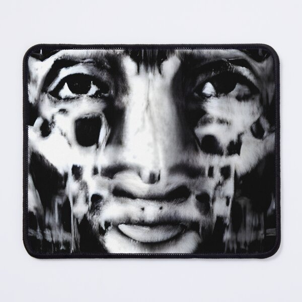 Item preview, Monochrome Leopard Man Face designed and sold by PlacidHinds.