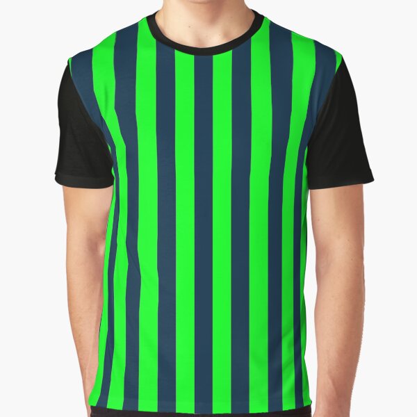 light green and dark green striped shirt