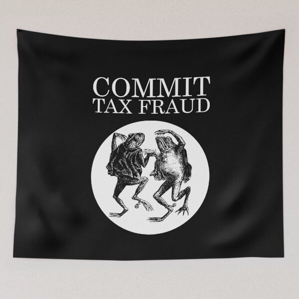 Item preview, Commit Tax Fraud Meme | Vintage Dancing Frogs designed and sold by SomeDesignThing.