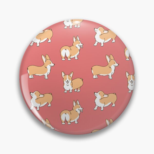 Artikelvorschau, Corgi Hintern Hundeknochenmuster glücklicher Junge weibliches männliches Mädchen rot entworfen und verkauft von SmallOrbit.