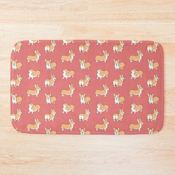 Item preview, Corgi butt dog bone pattern happy boy female male girl red designed and sold by SmallOrbit.