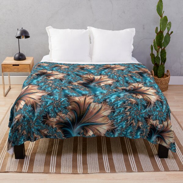 Item preview, Elegant Copper and Teal Fractal Five designed and sold by Elisabeth Lucas.