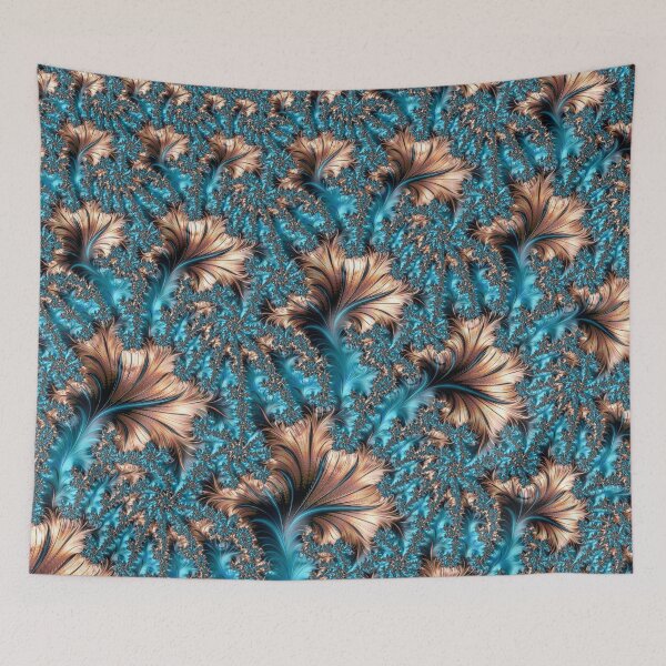 Item preview, Elegant Copper and Teal Fractal Five designed and sold by Elisabeth Lucas.