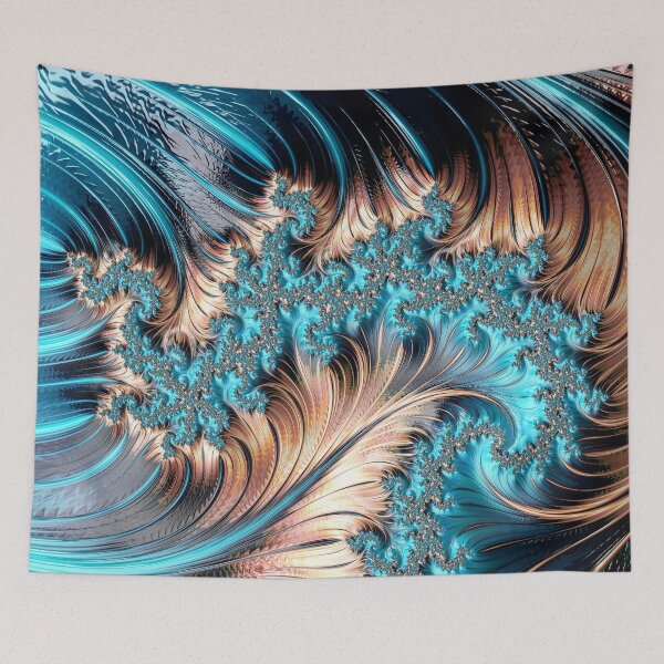 Item preview, Elegant Copper and Teal Fractal Four designed and sold by Elisabeth Lucas.