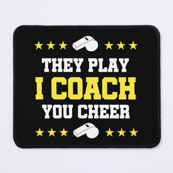 Item preview, They Play I Coach You Cheer Cheerleading Coach Gift designed and sold by haselshirt.