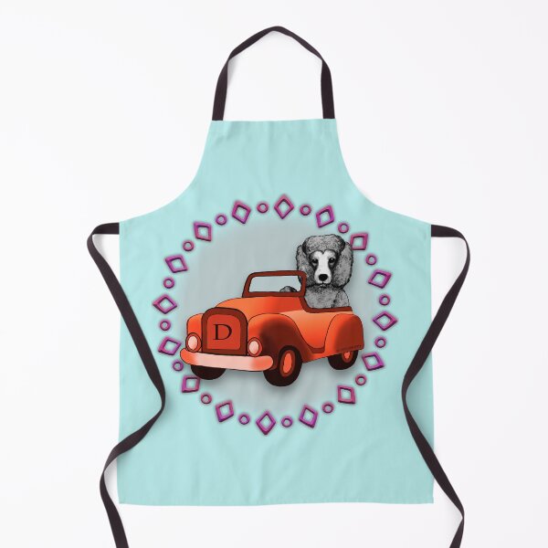 Item preview, Black Poodle Dog Driving Car designed and sold by artmuvz.