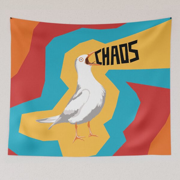 Item preview, Seagull chaos meme designed and sold by Captain Chromatic.