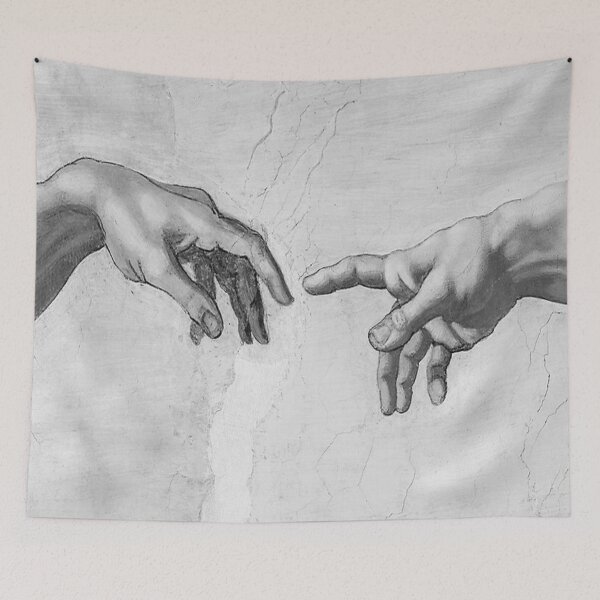 Item preview, Michelangelo - Hands of God the Father and Adam, Sistine Chapel Ceiling designed and sold by Olivia-One.