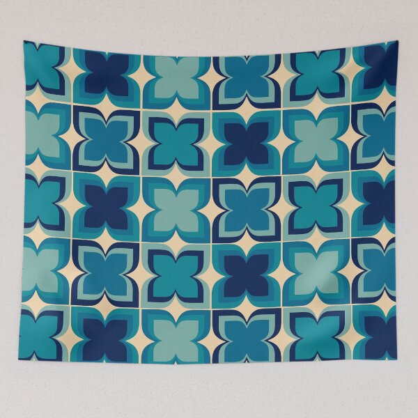 Item preview, Retro Blue Pattern designed and sold by superbling.