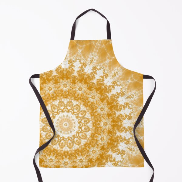 Item preview, Tangerine and White Mandala designed and sold by Kelly Dietrich Mandala & Fractal Art.