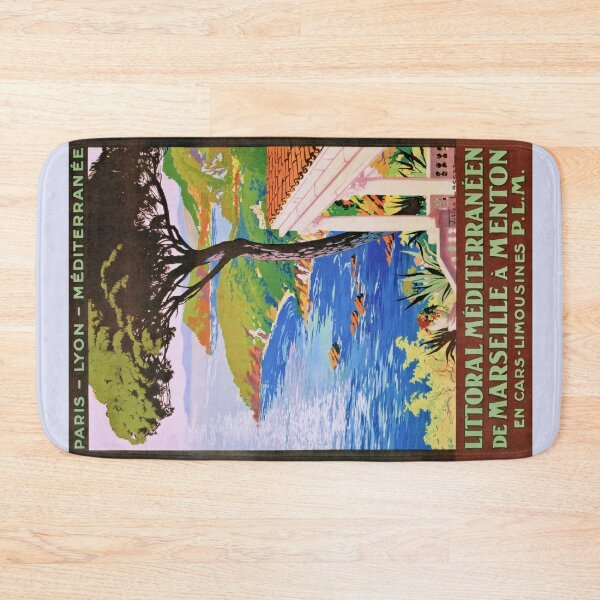 Item preview, Vintage Cote d'Azur French travel ad designed and sold by aapshop.