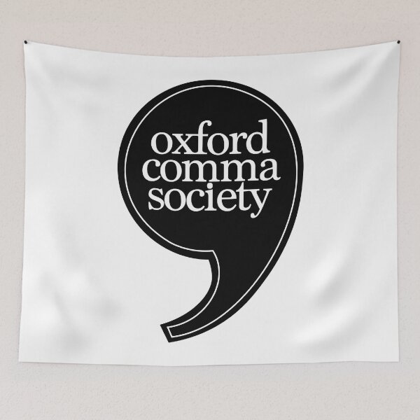 Item preview, Oxford Comma Society designed and sold by Olivia Ossege.