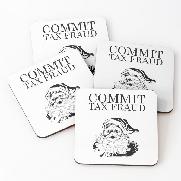 Item preview, Commit Tax Fraud Meme | Vintage Santa Drawing designed and sold by SomeDesignThing.