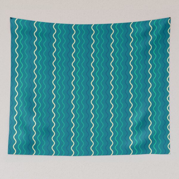 Item preview, Multi-colored wave line pattern designed and sold by CGArtsy.