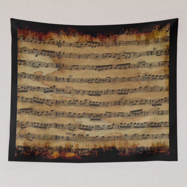Item preview, Grunge Sheet Music Music-lover's Design designed and sold by NaturePrints.