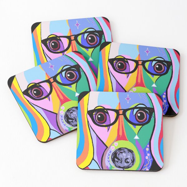 Item preview, Dachshund with Glasses designed and sold by EloiseArt.